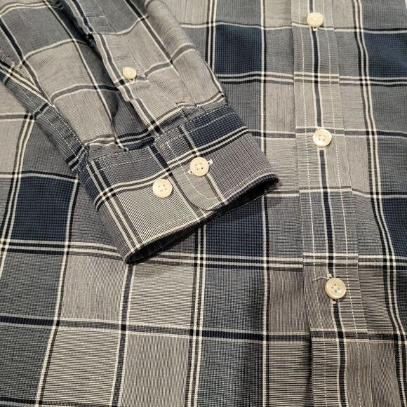 Banana Republic 100% Cotton Regular Fit Button Up Dress Shirt Men's Size Large - Picture 2 of 7